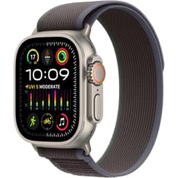 Apple Watch Ultra (2022) GPS + Cellular 49 mm - Titanium Natural Titanium - Trail loop Grey