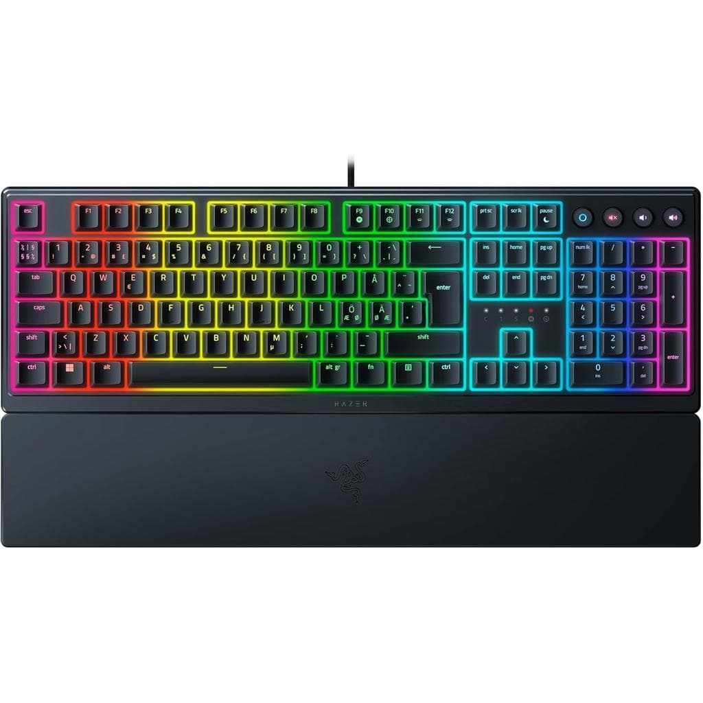 Razer Keyboard QWERTY English Backlit Keyboard Ornata V3