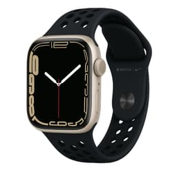 Apple Watch Series 7 (2021) GPS 41 mm - Aluminium Starlight - Nike Sport band Black