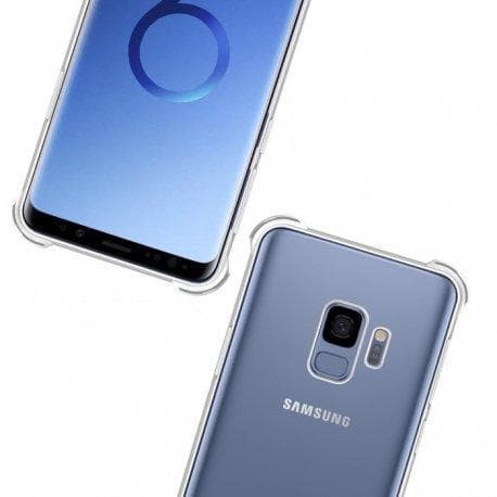 Case Galaxy S9 and 2 protective screens - TPU - Transparent