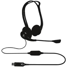 Logitech 960 wired Headphones with microphone - Black