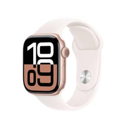 Apple Watch Series 10 (2024) GPS + Cellular 46 mm - Aluminium Rose Gold - Sport band Pink