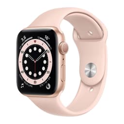 Apple Watch Series 6 (2020) GPS + Cellular 44 mm - Aluminium Gold - Sport band Pink