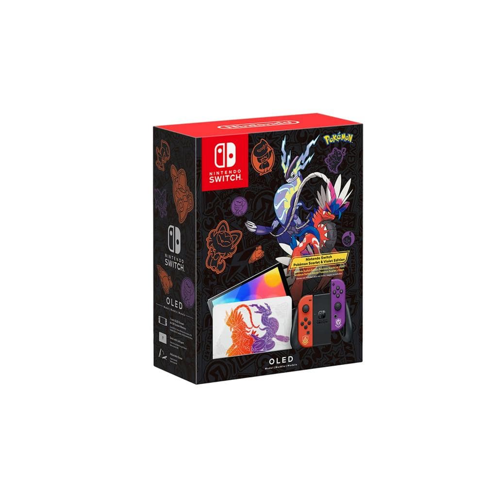 Switch OLED 64GB - Black - Limited edition Pokemon Scarlet et Violet