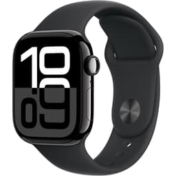 Apple Watch Series 10 (2024) GPS + Cellular 42 mm - Aluminium Jet Black - Sport band Black