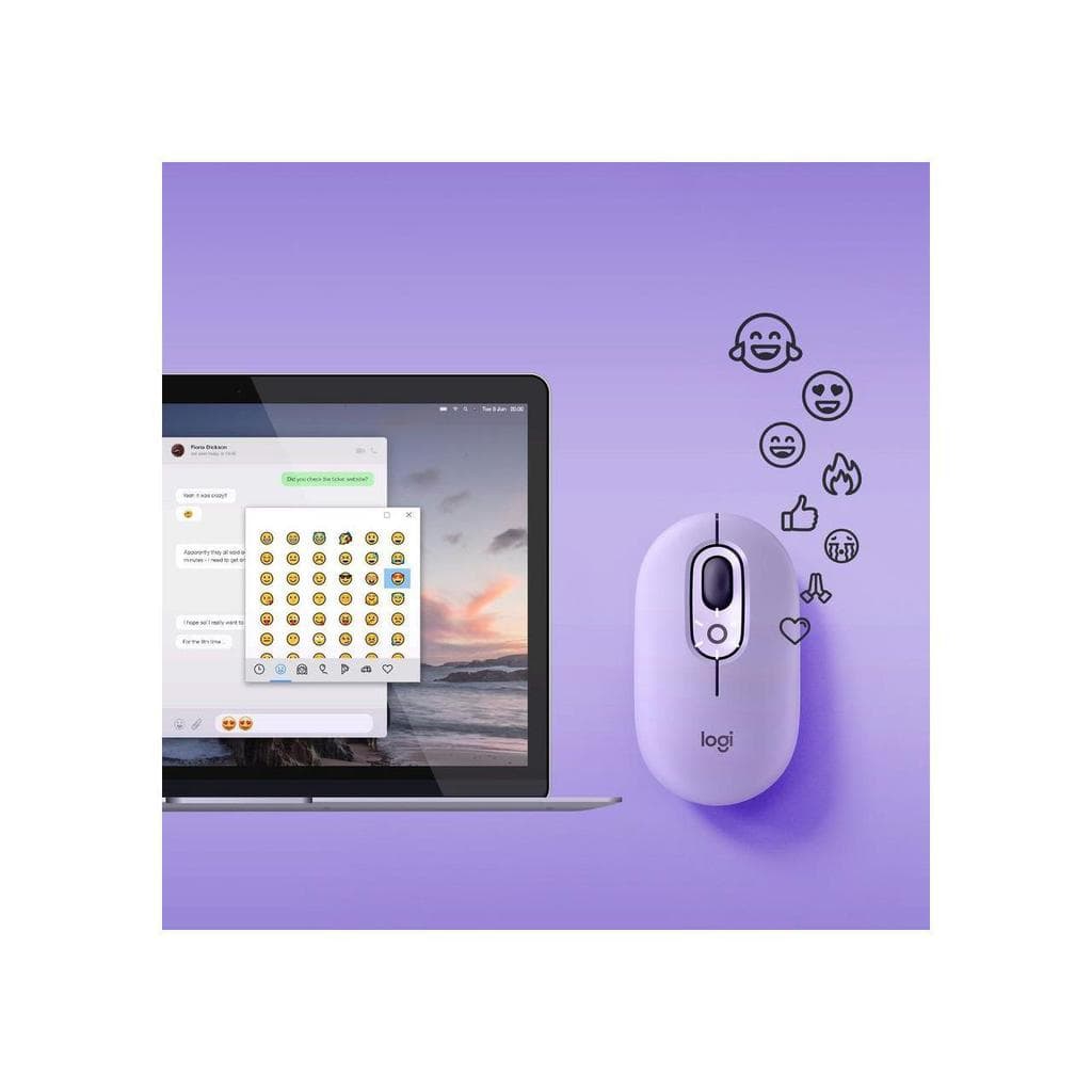Logitech POP Wireless Mouse With Emoji Mouse Wireless