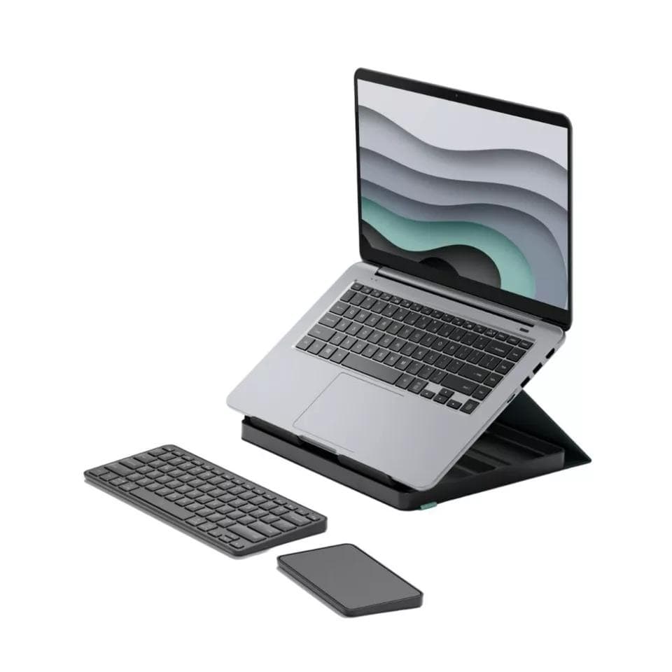Logitech Keyboard QWERTY Wireless Casa Pop Up Desk Black