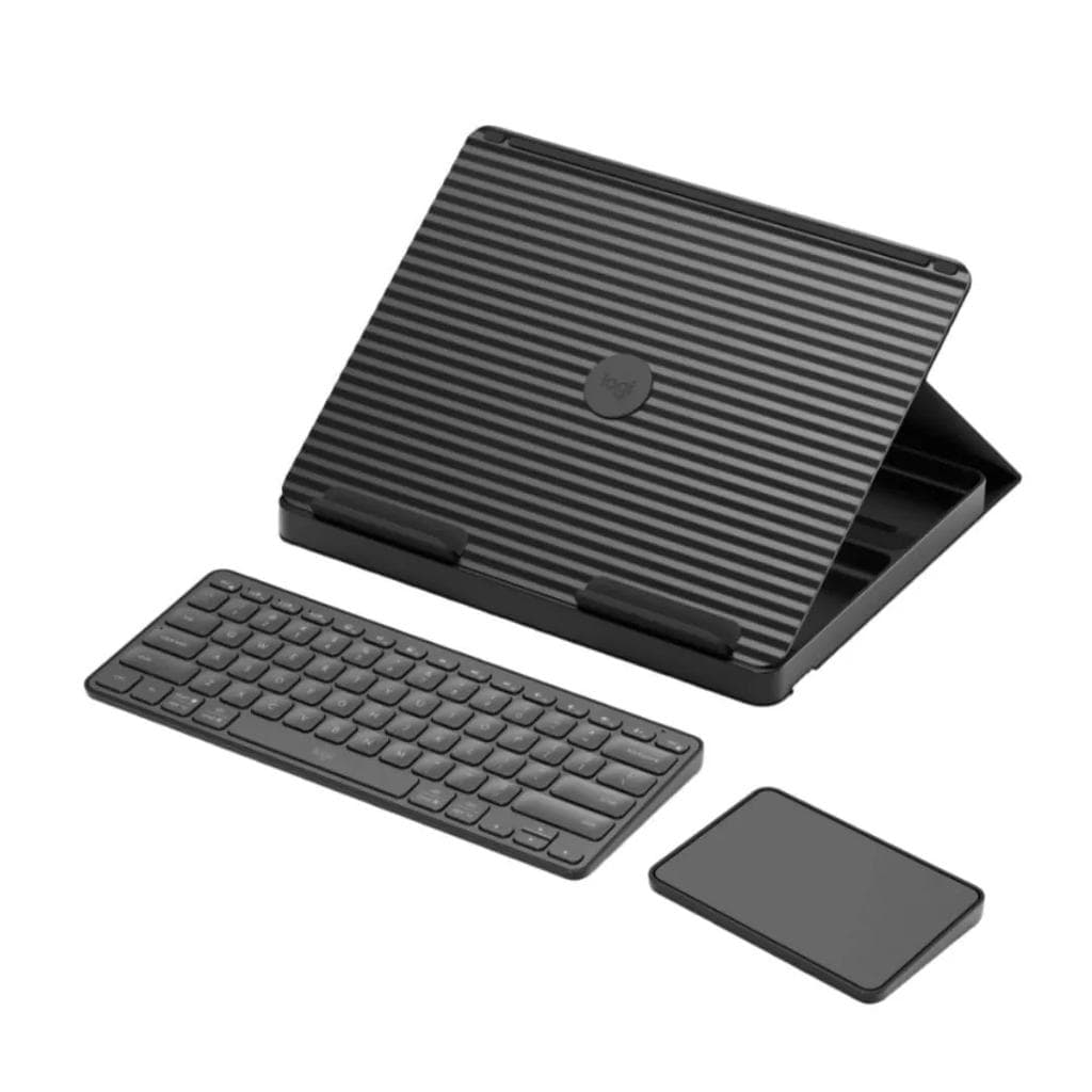 Logitech Keyboard QWERTY Wireless Casa Pop Up Desk Black