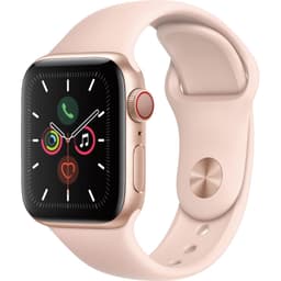 Apple Watch Series 5 (2019) GPS + Cellular 44 mm - Aluminium Gold - Sport band Pink