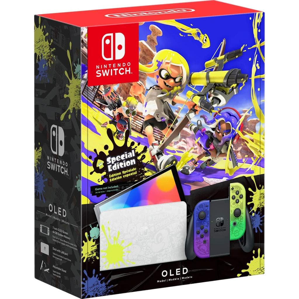 Switch OLED 64GB - White - Limited edition Splatoon 3