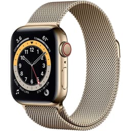 Apple Watch Series 6 (2020) GPS + Cellular 40 mm - Stainless steel Gold - Milanese loop Gold