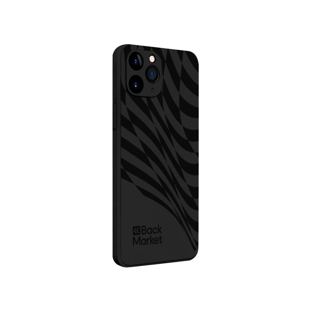 Back Market Case iPhone 11 Pro and protective screen - 100% Biodegradable - Black Wave