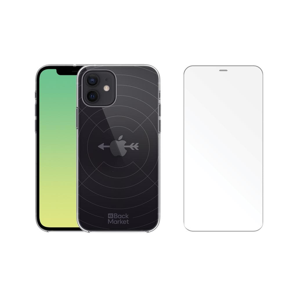Back Market Case iPhone 12 mini and protective screen - GRS 4.0 Recycled plastic - Transparent