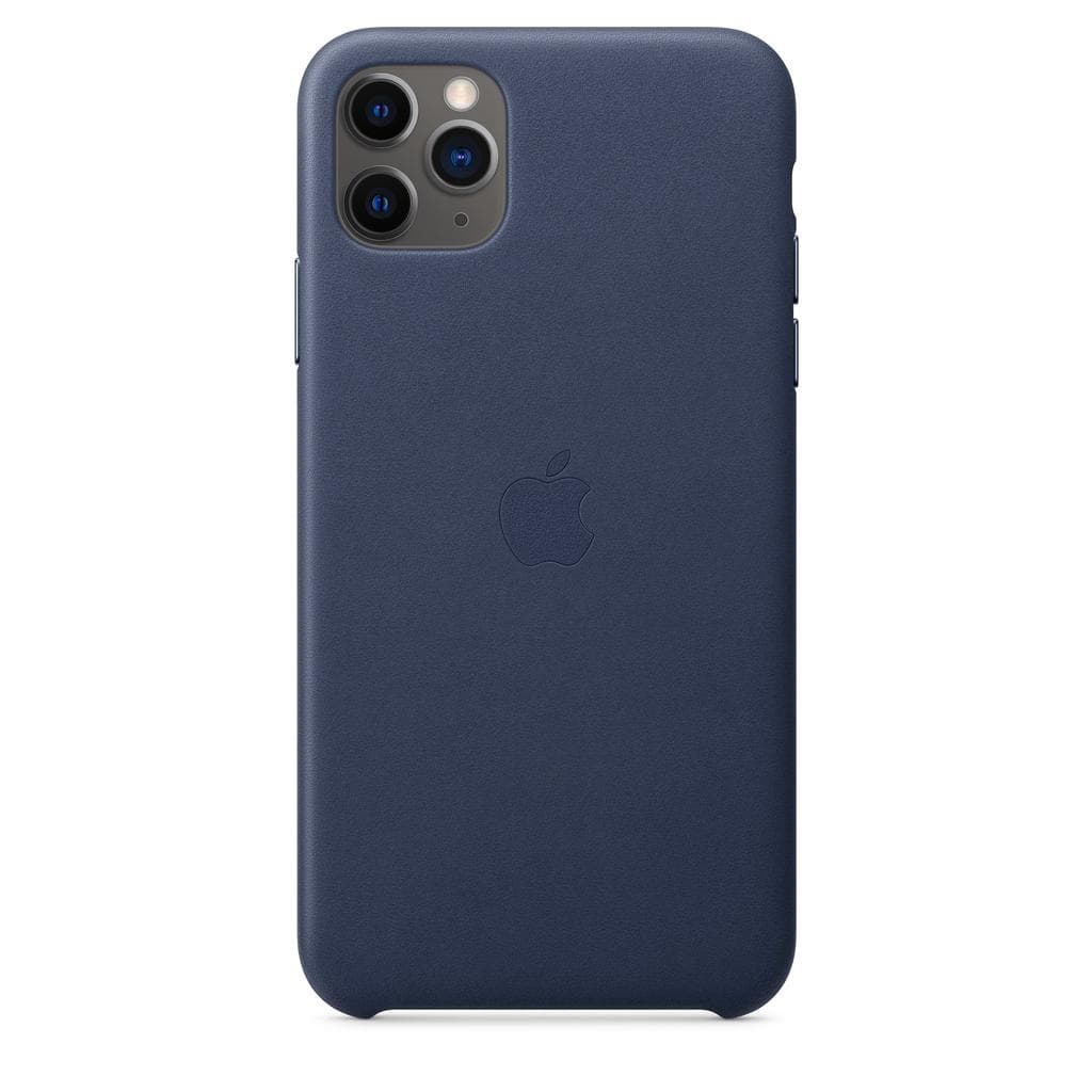 Apple Case iPhone 11 Pro Max - Leather Midnight Blue