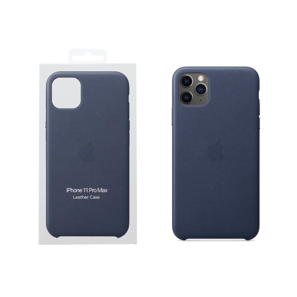 Apple Case iPhone 11 Pro Max - Leather Midnight Blue