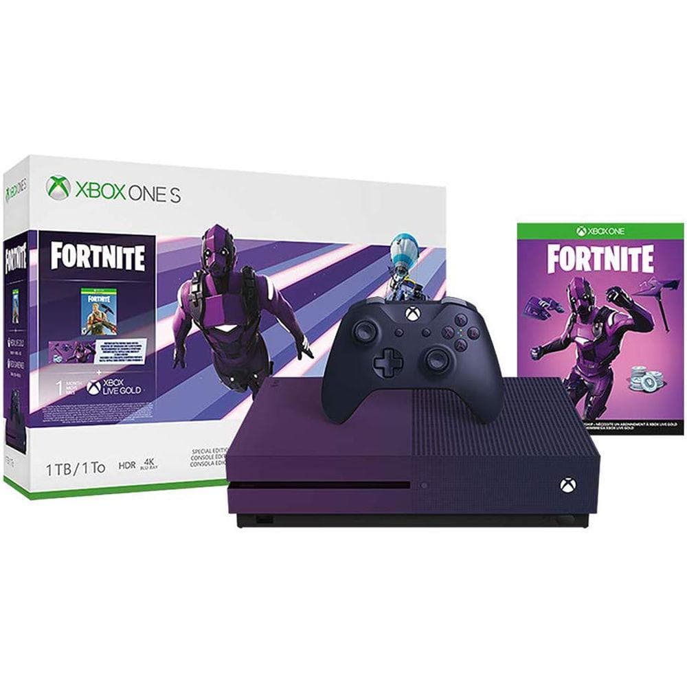 Xbox One S 1000GB - Purple - Limited edition Fortnite Battle Royale