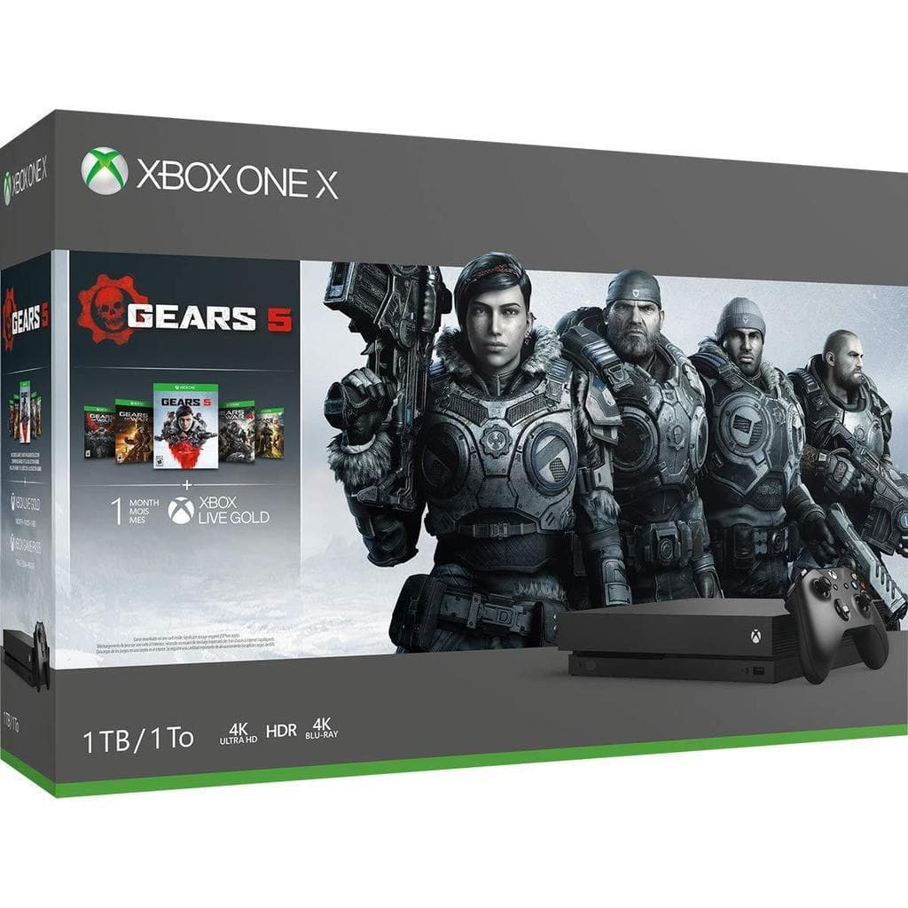 Xbox One X 1000GB - Black + Gears 5