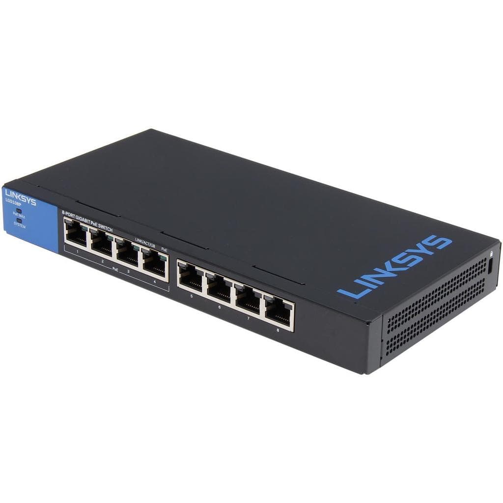 Linksys LGS108P hubs & switches