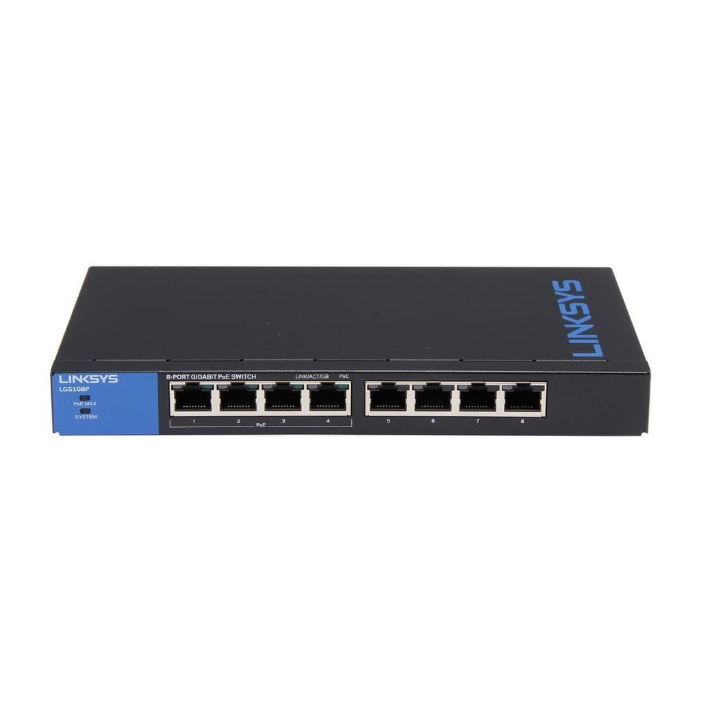 Linksys LGS108P hubs & switches