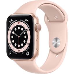 Apple Watch Series 6 (2020) GPS 44 mm - Aluminium Gold - Sport band Pink