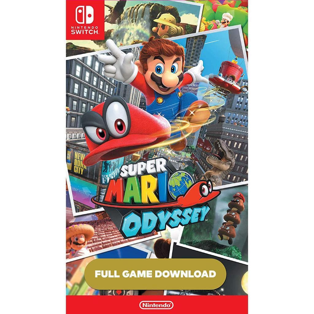 Nintendo Switch Pro Controller with Super Mario Odyssey Game