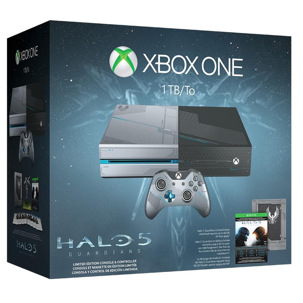 Xbox One 1000GB - Gray - Limited edition + Halo 5: Guardians
