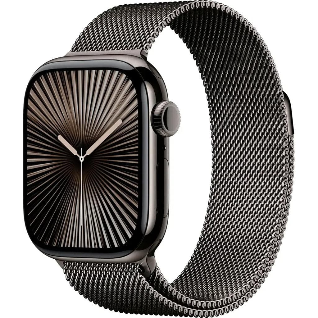 Apple Watch Series 10 (2024) GPS + Cellular 42 mm - Titanium Slate - Milanese loop Gray