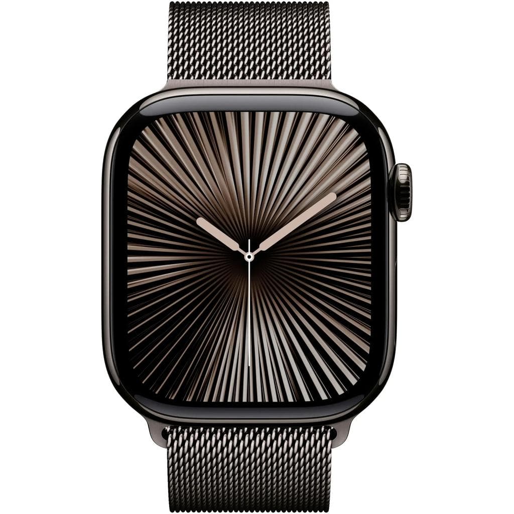 Apple Watch Series 10 (2024) GPS + Cellular 42 mm - Titanium Slate - Milanese loop Gray