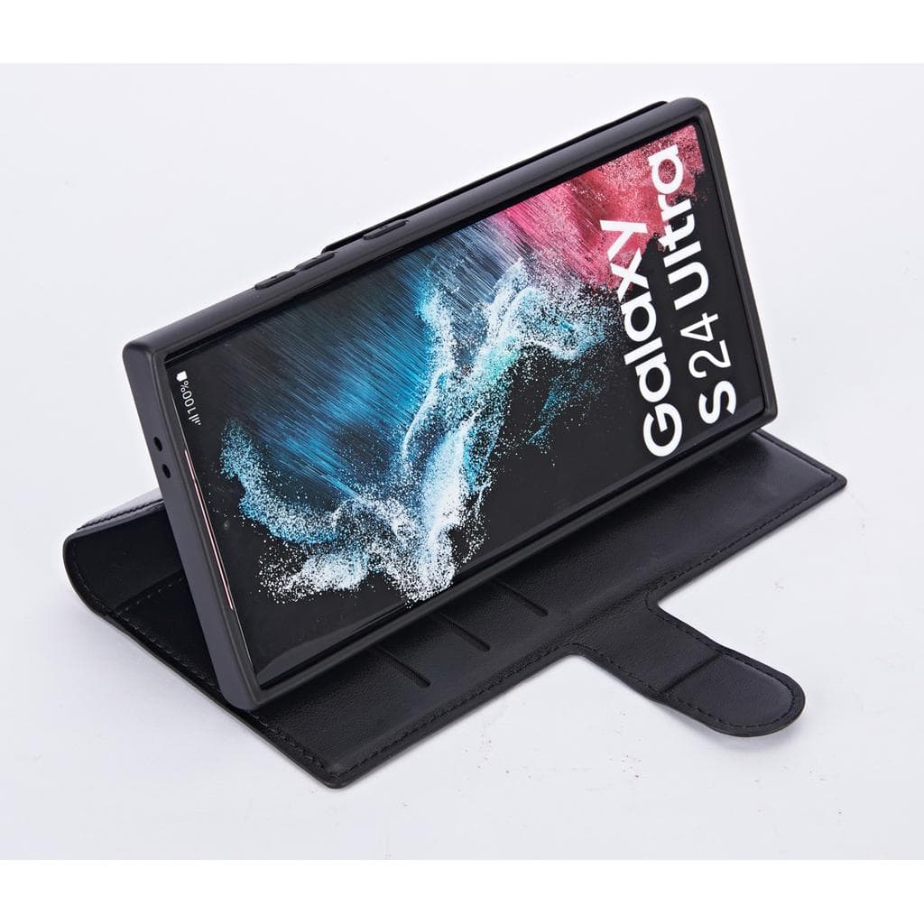 Galaxy S24 Ultra case - Leather - Black