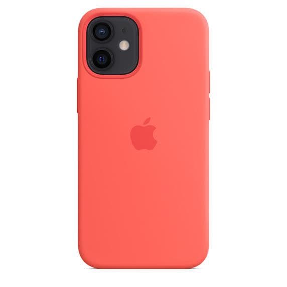 Apple Silicone case iPhone 12 mini - Silicone Pink Citrus