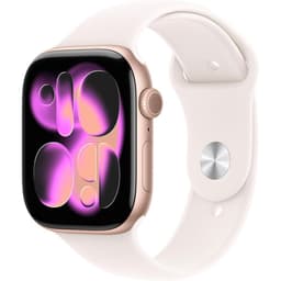 Apple Watch Series 11 (2025) GPS 46 mm - Aluminium Rose Gold - Sport band Pink