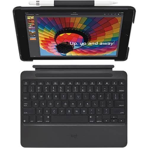 Logitech Keyboard QWERTY Wireless Backlit Keyboard iPad Slim Combo