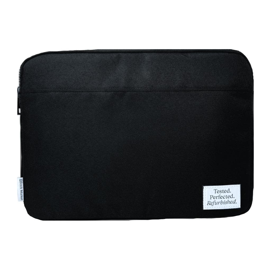 Back Market Sleeve Macbook / Macbook Pro / Macbook Air (15/16-inch) - Soft Polyester Fleece / 100% Recycled Nylon - Black