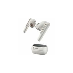 Poly Voyager Free 60+ Earbud Noise-Cancelling Bluetooth Earphones - White