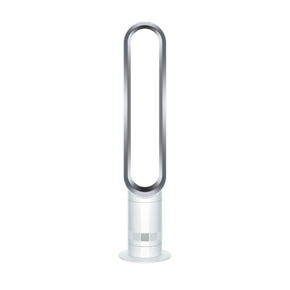 Dyson AM07 Tower Fan, White/Silver-REFURBISHED
