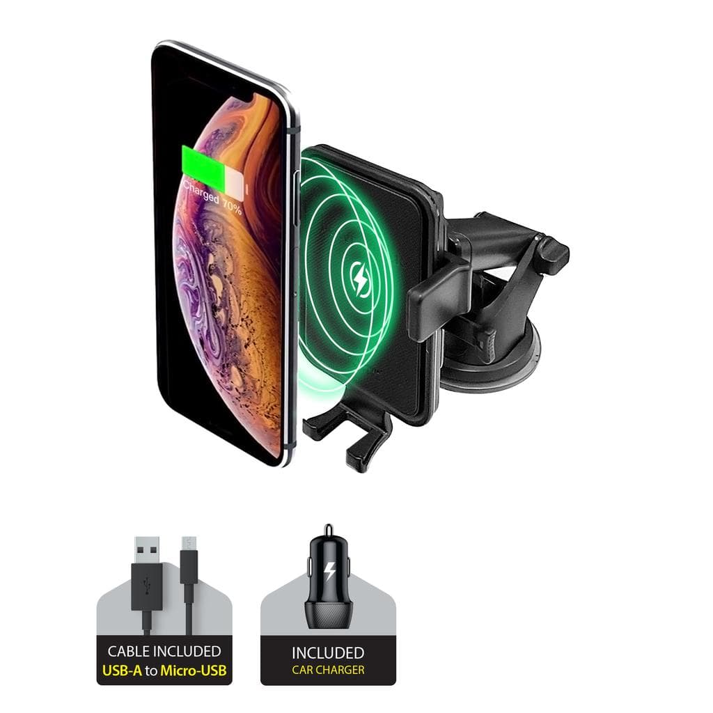 Powerp One-Touch Car Mount For Windshield/Dash/ Vent Smartphone Accessories