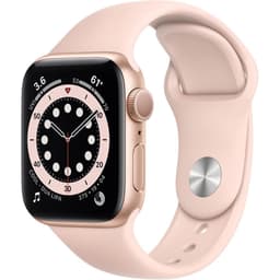 Apple Watch Series 6 (2020) GPS + Cellular 40 mm - Aluminium Gold - Sport band Pink