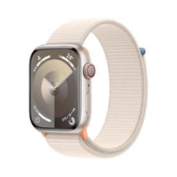 Apple Watch Series 9 (2023) GPS + Cellular 41 mm - Aluminium Starlight - Sport loop Starlight