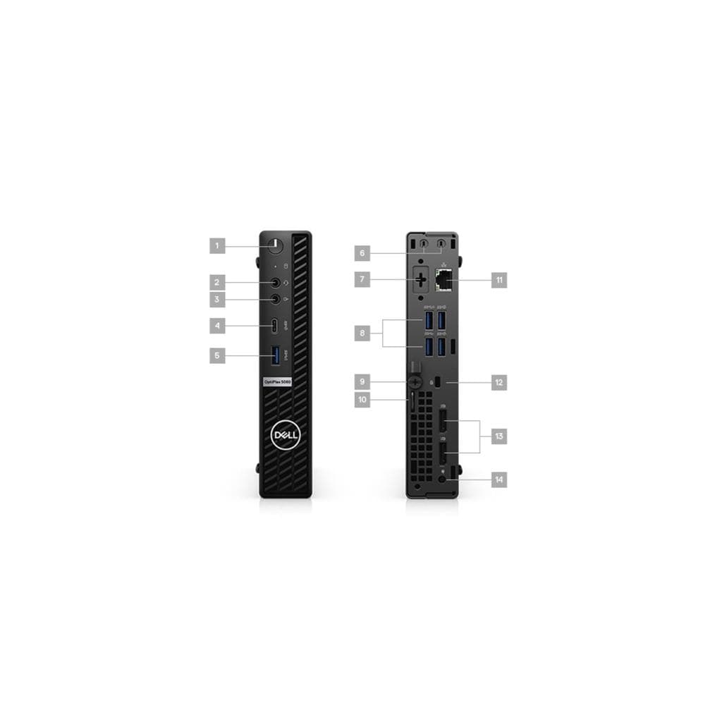 Dell Optiplex 5080 Micro Desktop Core i5 2.3 GHz - SSD 256 GB RAM 8GB