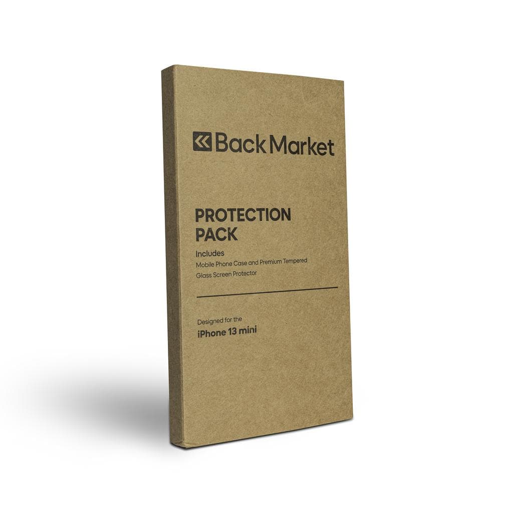 Back Market Case iPhone 13 mini and protective screen - GRS 4.0 Recycled plastic - Transparent