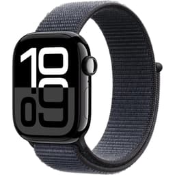 Apple Watch Series 10 (2024) GPS 42 mm - Aluminium Jet Black - Sport loop Gray