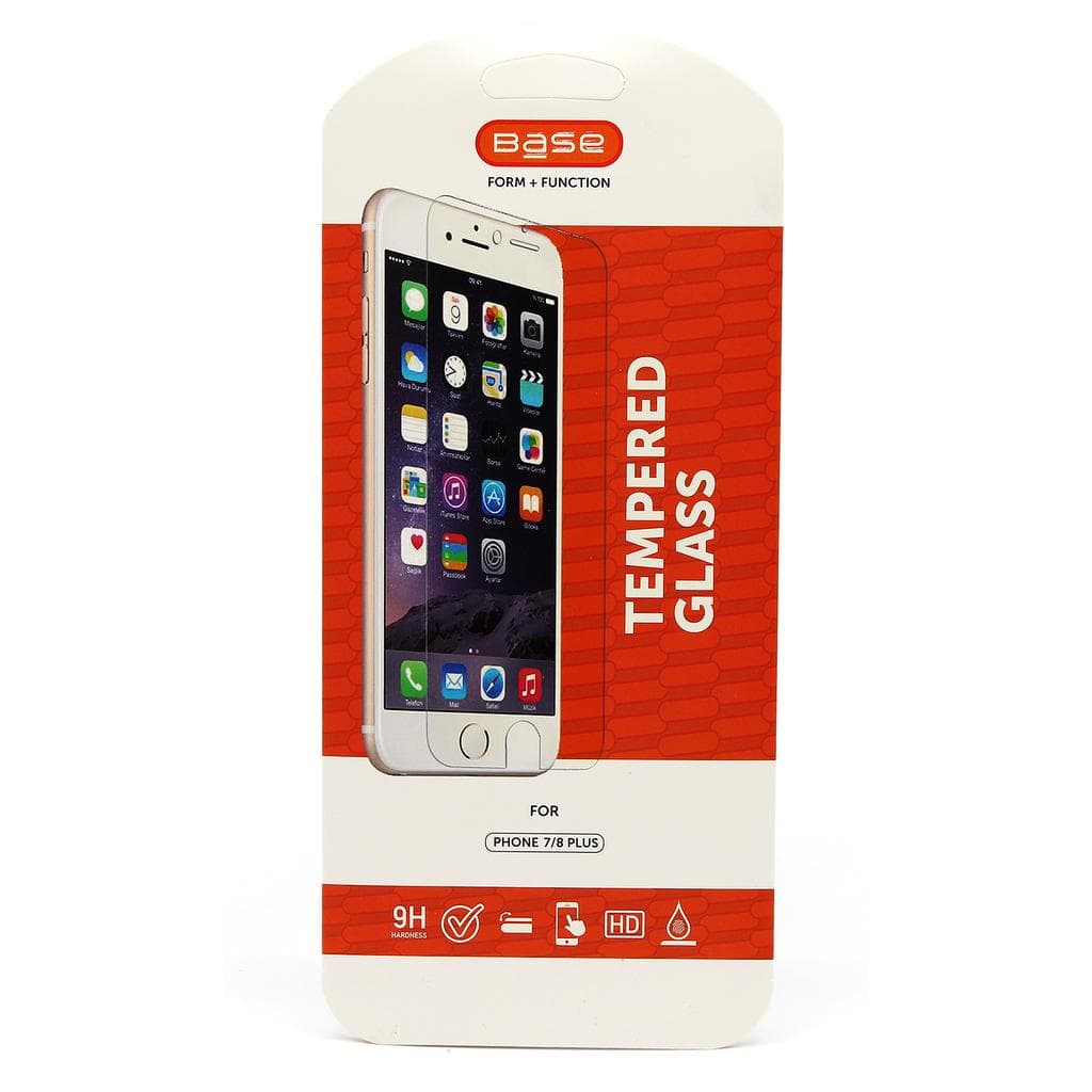 iPhone 6 Plus/iPhone 7 Plus/iPhone 8 Plus protective screen - Tempered glass - Clear case