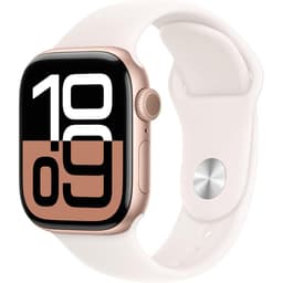 Apple Watch Series 10 (2024) GPS + Cellular 46 mm - Aluminium Rose Gold - Sport band Pink