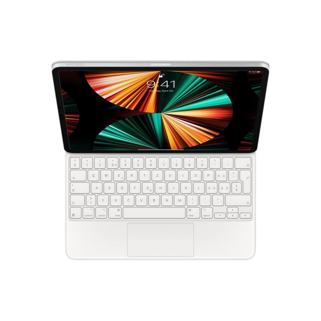 Magic Keyboard (iPad not included) 12.9" (2021) Wireless - White - QWERTZ - Swiss