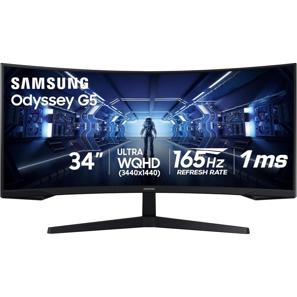 Samsung 34-inch Monitor 3440 x 1440 LCD (Odyssey G5 G55T)