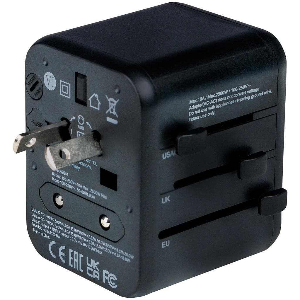 Powerp International Adapter 2 USB A 1 C 20W Smartphone Accessories