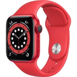 Apple Watch (Series 6) September 2020 - Wifi Only - - Aluminium Red - Sport band Red