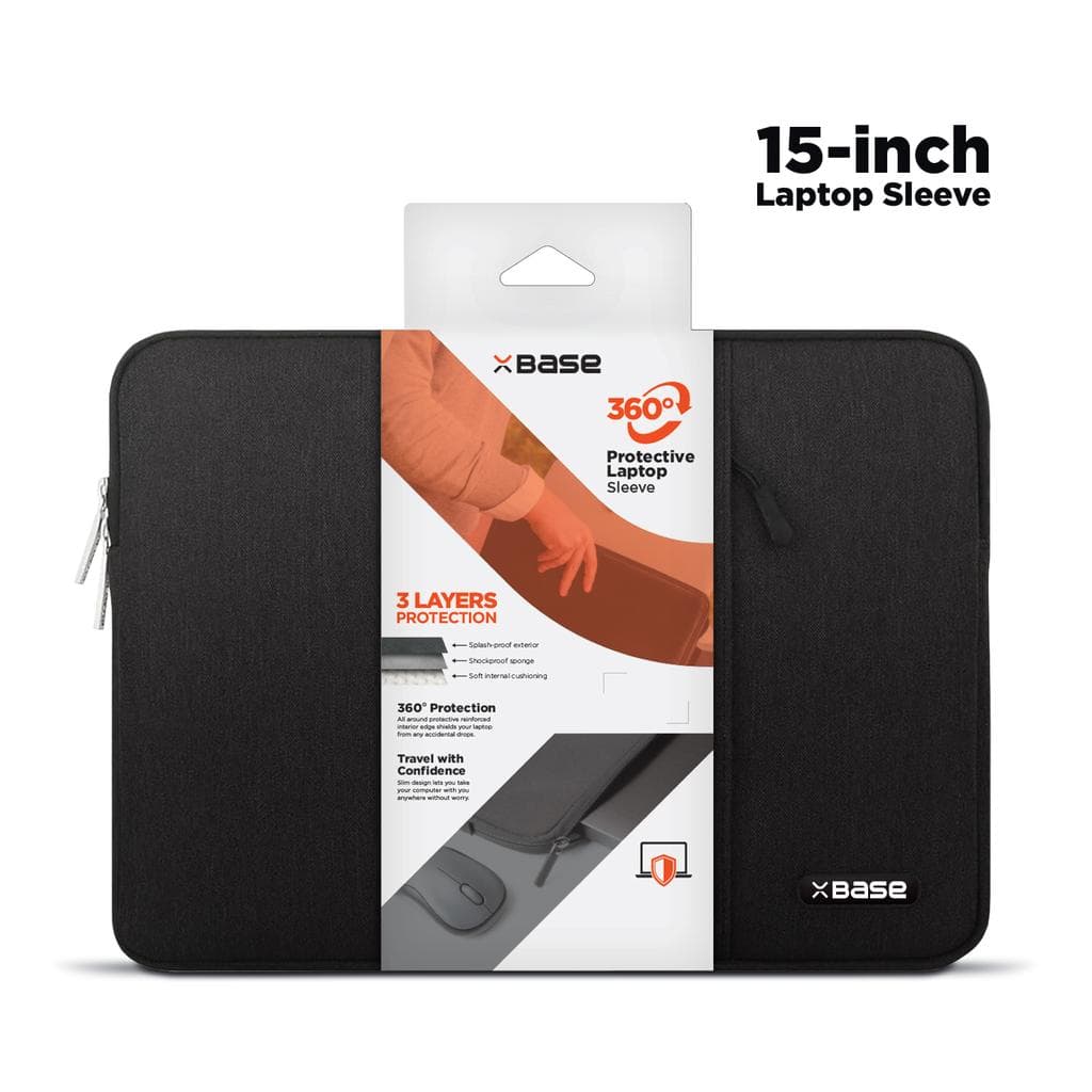 Black Tablet, iPad or Laptop Computer Sleeve -15"