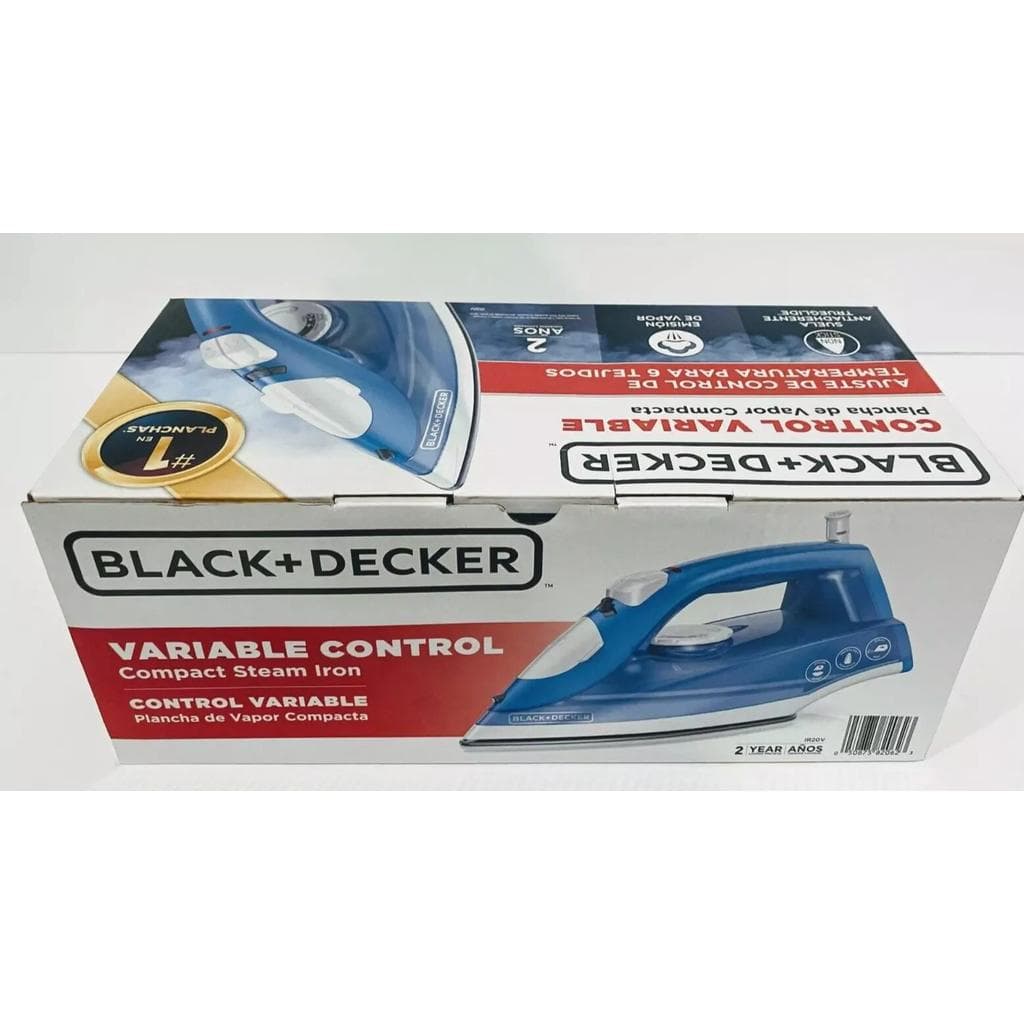 BLACK+DECKER IR20V Variable Control Compact Steam Iron Clothes iron