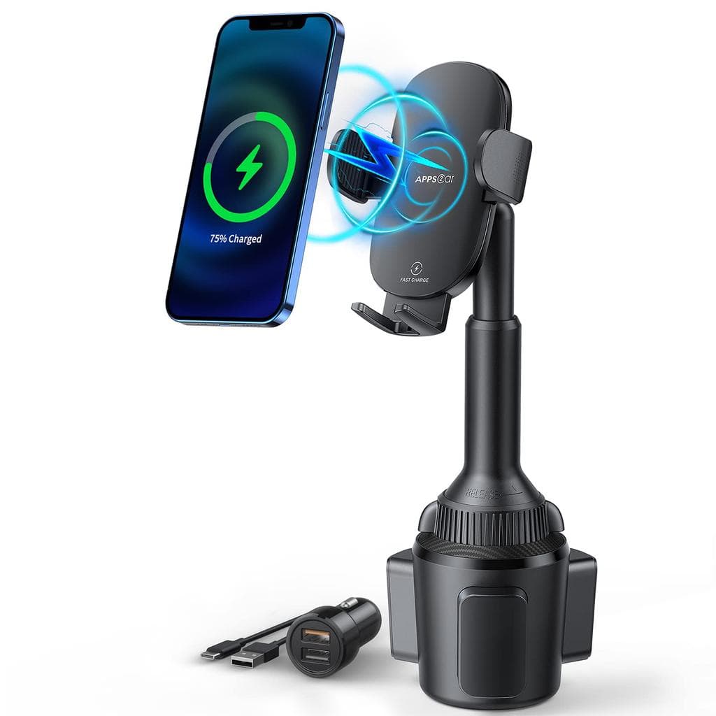 Powerp Charging Car Mount for Cup Holder Smartphone Accessories
